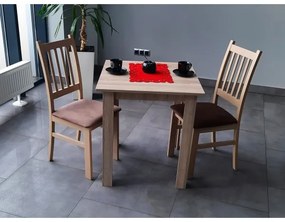 Sedia da pranzo SIMON faggio/marrone scuro