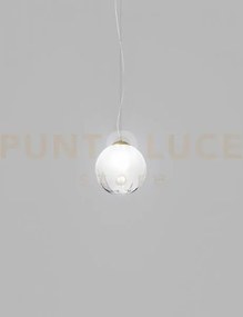 Puppet ring sospensione m bianco sfumato oro satinato 1 luce attacc...