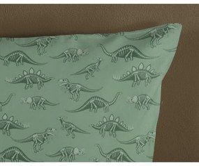 Set copripiumino e federa da bambini verde/beige in cotone per culla 100x135 cm Gabi – Good Morning