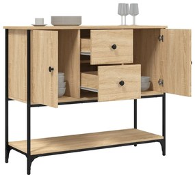 Credenza rovere sonoma 100x36x85 cm in legno multistrato