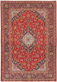 Kashan Tappeto 210x140 (Iran) Annodato A Mano
