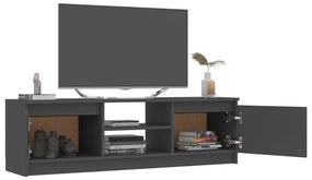 Mobile porta tv grigio 120x30x35,5 cm in legno multistrato