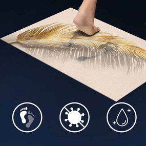 Tappetino per il bagno marrone chiaro 50x80 cm Angelica – douceur d'intérieur