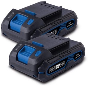Scheppach - Starterkit con 2 batterie 20v 2.0Ah serie ixes