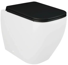Copriwc originale nero opaco soft-close Rak serie Metropolitan
