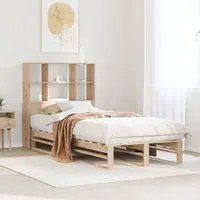 Letto Libreria senza Materasso 90x190 cm Legno Massello 3323938