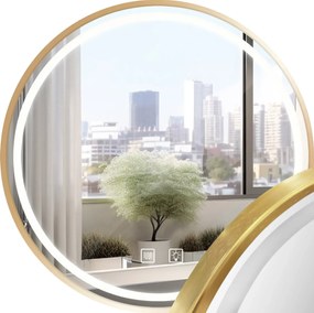 Specchio LED 50cm MMJ BRUSH GOLD