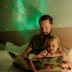 Retlux - Proiettore LED per bambini 230V astronauta 23,3 cm + telecomando