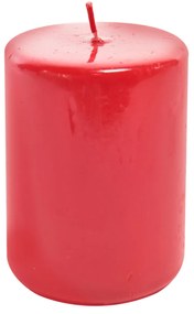 Candela rossa Pillar Lucid, 15 cm