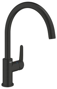 Rubinetto da cucina fisso a collo di cigno Start Clova Misc. lavello c/alta nero spazzolato opaco GROHE