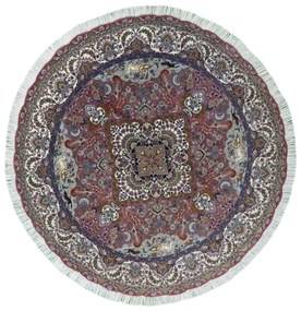 Tabriz Tappeto persiano 200x200 Rosso (Iran) Annodato A Mano