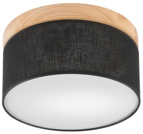Brilagi - LED Plafoniera BELLADONNA 1xE27/15W/230V nero/pino