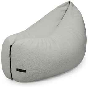 Pouf a sacco per bambini grigio chiaro con rivestimento in bouclé Clip Clap 115 – SLOWDOWN