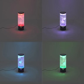 Tubo a bolle nero 30 cm con LED RGB - Dweller