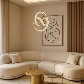 Lampada a sospensione LED G068-CP Gold