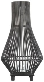 Lanterna bambù nero 58 cm LEYTE Beliani
