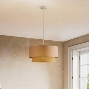 Duolla Lampada a sospensione Boho Ø 45 cm 1 luce cappuccino/juta