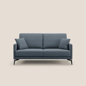 Saturno divano moderno in tessuto morbido impermeabile T03 blu 140 cm
