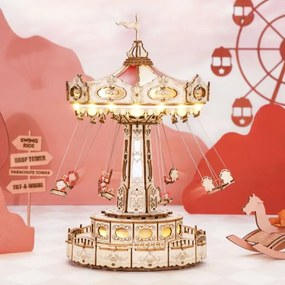 RoboTime - Puzzle carillon 3D Giostra a catena 3xAAA