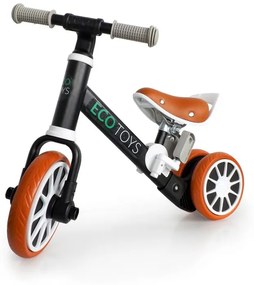 Triciclo di equilibrio per bambini in nero ECOTOYS