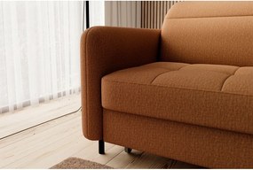 Divano angolare giallo allungabile/con contenitore (con penisola a destra/con chaise lounge) e rivestimento in velluto Gomsi – ELTAP