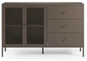 Cassettiera grigia in metallo 140x90x40 cm Fayna – Marckeric