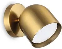 Applique Da Parete Contemporaneo Dodo Metallo Ottone 1 Luce Gx53 15W 3000K Ip20