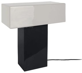 Lampada da tavolo nera (altezza totale 35 cm) Grato Recto – Leitmotiv