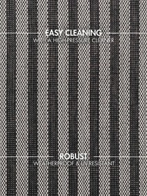 Tappeto da interno/esterno nero/color crema 120x170 cm Haringey Linley – Ted Baker