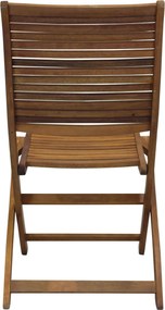 MULIER - sedia da giardino pieghevole in legno massiccio di acacia