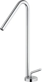 Rubinetto per lavabo Verbano cromato JACUZZI RUBINETTERIA a canna alta getto laminare cristallino