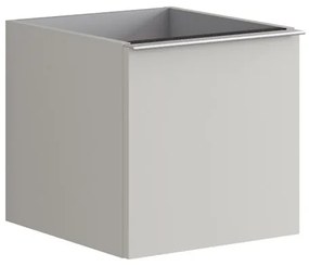 Struttura semi colonna da bagno Pixel 1 cassetto laccato opaco grigio pastello L 40 x H 40 x P 45.5 cm