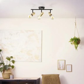 Brilliant - Faretto KERRY 3xE27/40W/230V nero/ottone