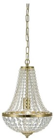 Markslöjd 106118 - Lampadario di cristallo a sospensione con catena GRÄNSÖ 1xE27/60W/230V