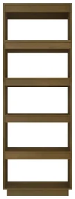 Libreria/divisorio marrone miele 60x35x167 cm in legno di pino