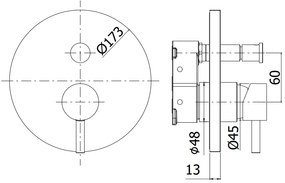 Paffoni Light Ligbox015st Miscelatore doccia Incasso Con Deviatore e Piastra Speciale Senza Corpo Incasso Steel Acciaio