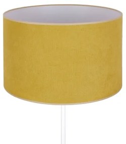 Duolla - Lampada da tavolo BRISTOL 1xE14/15W/230V diametro 17,5 cm giallo/bianco