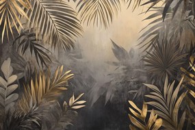 Carta da parati – Foglie di palma nella giungla