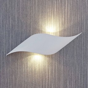 Lindby Salka applique LED di acciaio bianco