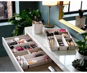 Organizzatori per bagno beige in set da 7 Viva - Joseph Joseph