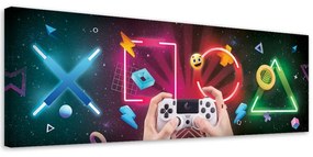 Quadro su tela, Pulsanti e controller di gioco  Dimensioni Tappeti 120x40