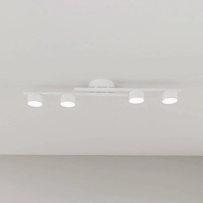 EMIBIG LIGHTING Plafoniera Fragment, bianco, lunghezza 86 cm, metallo, a 4 luci.