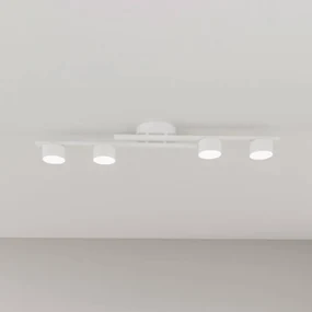 EMIBIG LIGHTING Plafoniera Fragment, bianco, lunghezza 86 cm, metallo, a 4 luci.