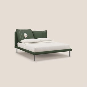 Giselle letto moderno con cuscini testata regolabili con tasche in microfibra impermeabile T11 verde