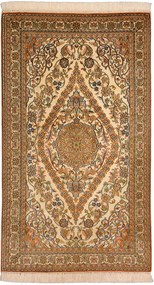 Cashmere Silk Tappeto orientale 80 x 130 Beige (Indian) Annodato A Mano