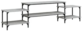 Mobile porta tv grigio sonoma 197x35x52 cm in legno multistrato