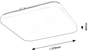 Rabalux 71109 - Plafoniera LED VENDEL 24W 230V 3000K 37x37 cm