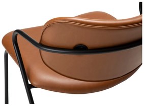 Poltrona in similpelle marrone cognac Zed - DAN-FORM Denmark