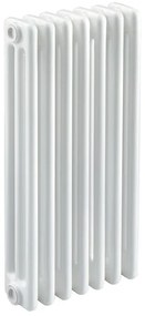 Radiatore acqua calda EQUATION Comby in acciaio 3 colonne, 7 elementi, interasse 623 mm, bianco