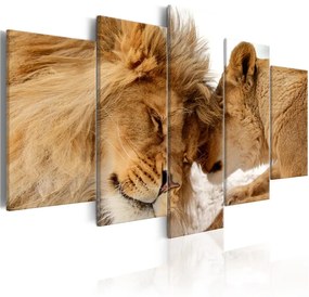 Quadro  Wild Love  Colore Marrone, Dimensioni e Misure 100x50